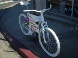 Alina Sheyman and Maria Velasquez ghostbike Alina Sheyman and Maria Velasquez ghostbike