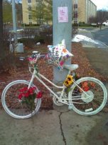 Diva's ghostbike decorated for her birthday on 12/29 from: http://www.albanyweblog.com/2008/04-Apr/04-06-08.php