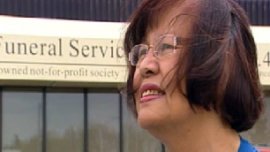 Lyla Gray says the cyclist killed Tuesday was riding home from sending money to his family in the Philippines. (CBC)