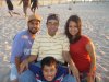 On his last summer out with dad, sister and little brother