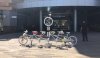from: https://www.fox5vegas.com/news/ghost-bike-memorial-installed-at-downtown-summerlin/article_c2ed1e1e-959f-11eb-bc9c-2f4c982b6944.html?block_id=994400 A ghostbike with 5 saddles